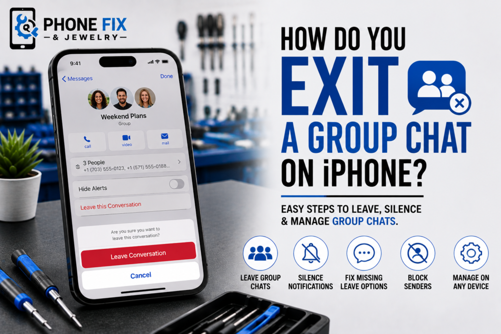 How To Exit A Group Chat On iPhone